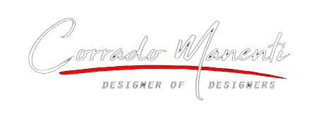 Corrado Manenti, el diseñador detrás de la oficina de estilo, crea una marca de moda.