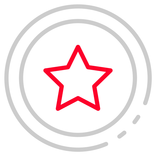 El sueño de un diseñador: una estrella roja en un círculo sobre fondo verde.