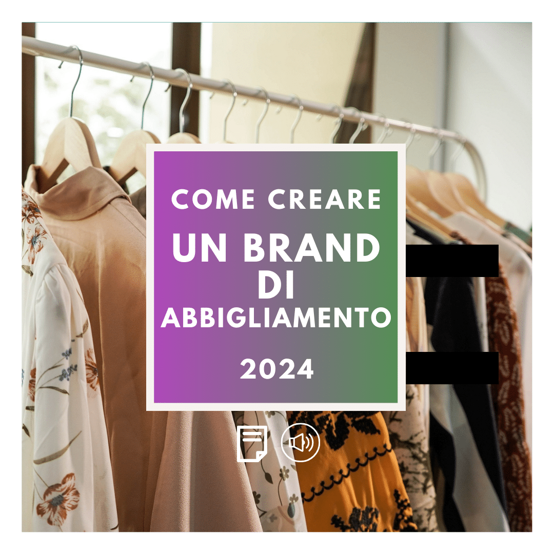 Vieni a creare un brand di moda 2024.