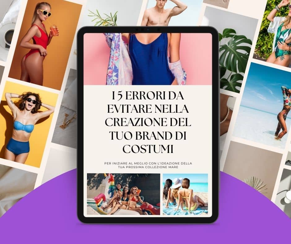 Un iPad con l'immagine di una donna in bikini e di una donna in bikini.