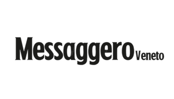 Le logo "Messaggero Veneto" apparaît en noir gras sur fond clair.