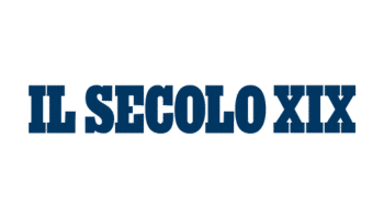 Le logo de "IL SECOLO XIX" apparaît en lettres capitales bleues et grasses sur un fond clair.